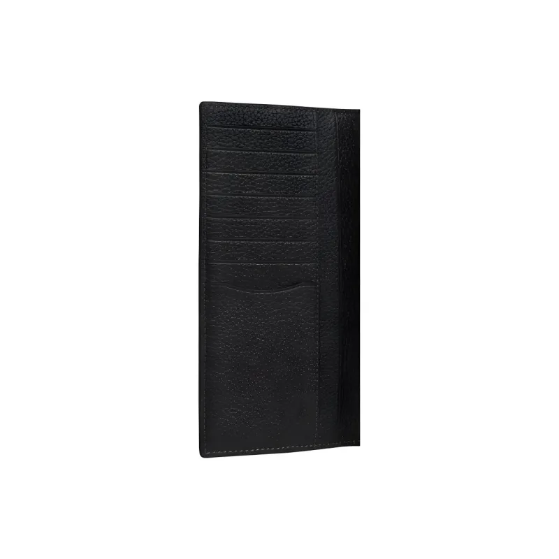 COACH High Quality Pebbled Leather Wallet Mini Men's Black-4