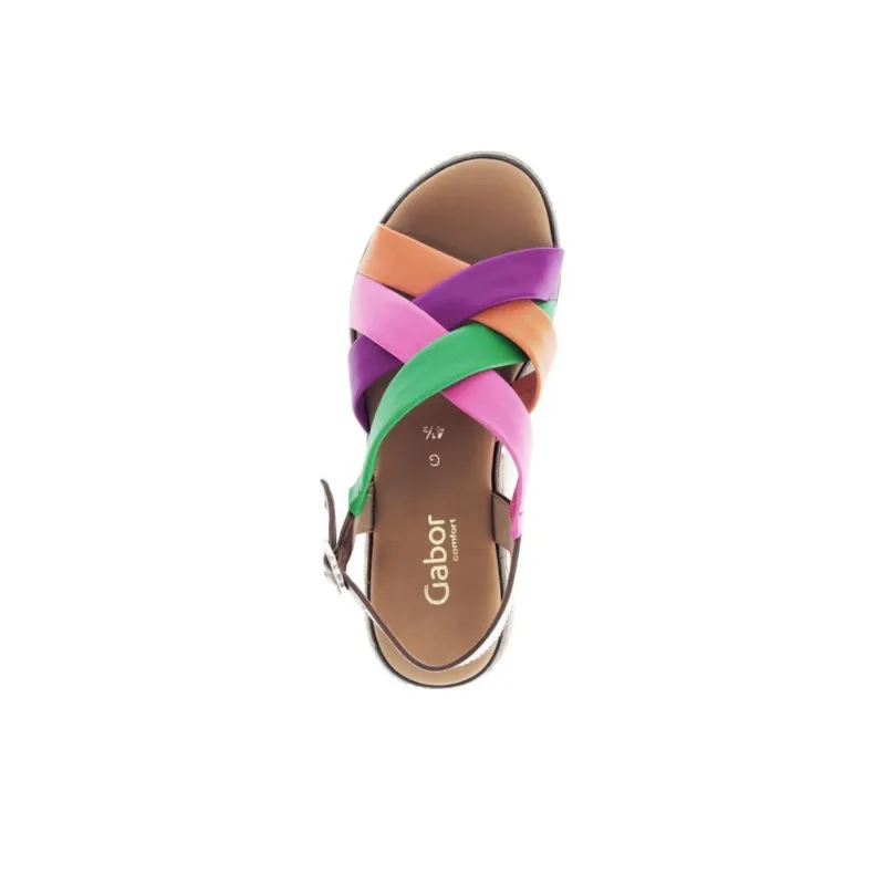 Gabor Comfort Roman Sandals 5cm Women's Multicolor-3