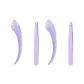 Curved Brow Knife+Oblique Clip[Purple 2-Piece Set]