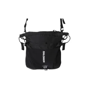 SALOMON Nylon Shoulder Bag Crossbody Bag Mini Unisex Black