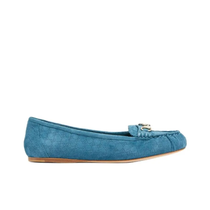 GUCCI Casual Single Shoes Women's Blue-1