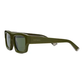 GUCCI Acetate Metal Rectangular Sunglasses Men's Green