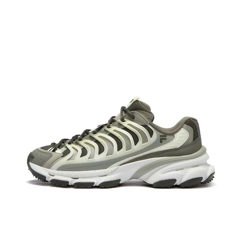 FILA FUSION BRACKET Anti Slip Wear Resistant Low Top Casual Shoes Men's Green-0
