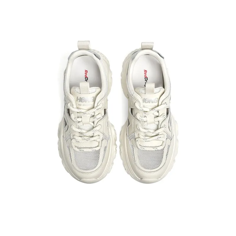 RED DRAGONFLY Anti Slip Wear Resistant Breathable Height Increasing Low Top Chunky Sneakers Women's-2