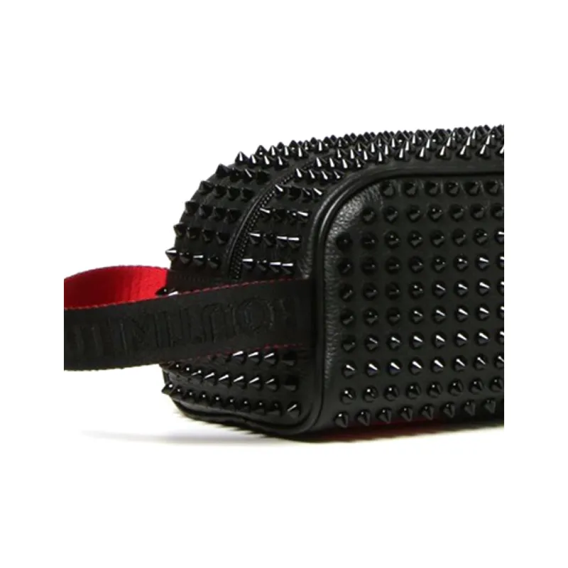 CL LUBOTING Calfskin Clutch Unisex Black-3