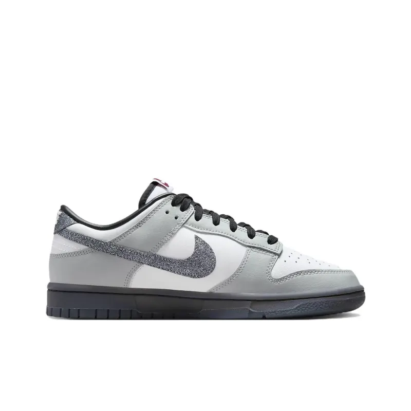 Nike Dunk Low Lx Glitter Swoosh White Light Smoke Grey Women's-1