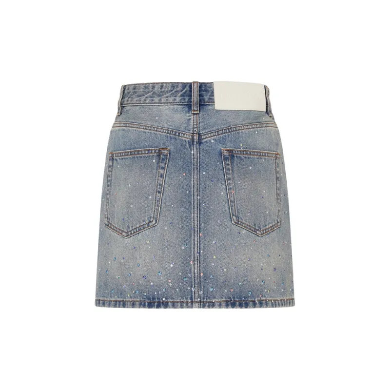 MOCO Denim Short Skirts Women's Blue-1