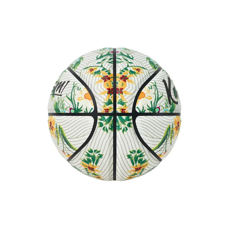 Kuangmi PU Basketball White Green Size 7 Ball Glow In The Dark Unisex-2