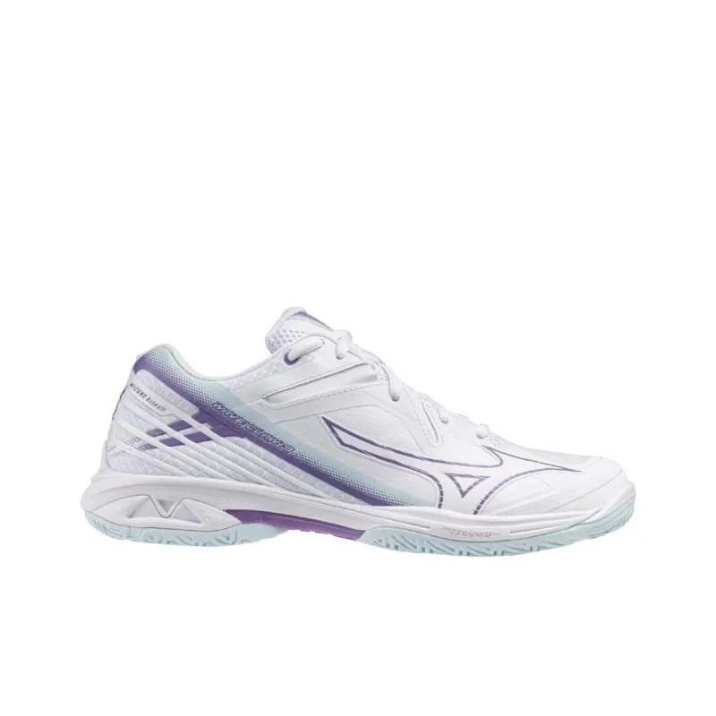 Mizuno Wave Claw 3 Wide 'White Paisley Purple'-1
