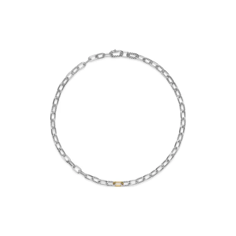 David Yurman 18K Yellow Gold Dy Madison Necklace-1