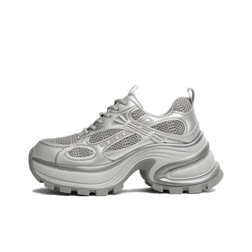 Tata Interstellar Galaxy Cushioning, Lightweight, Breathable Low Top Chunky Sneakers Women's