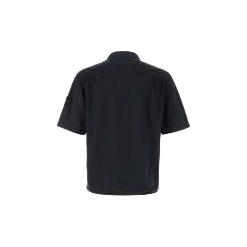 STONE ISLAND Logo Patch Short Sleeved Shirt-1