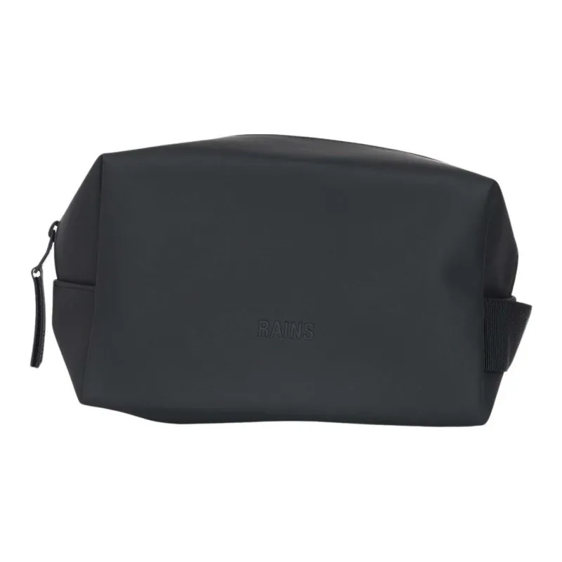 Rains Polyurethane Toiletry Bag Small Size Unisex Black-2