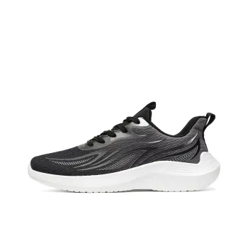 Warrior Breathable And Wear resistant Low Top Casual Long Distance Running Running Shoes Men's Black