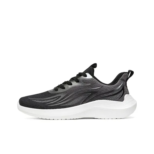 Warrior Breathable And Wear resistant Low Top Casual Long Distance Running Running Shoes Men's Black
