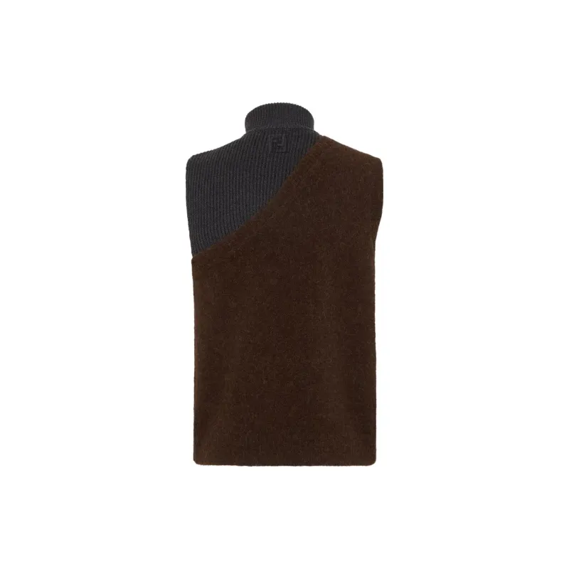FENDI Panelled Ribbed Gilet-1