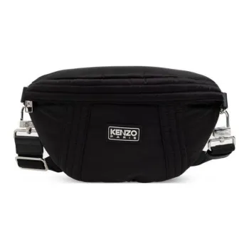 KENZO Logo-appliqué Ribbed-detail Belt Bag