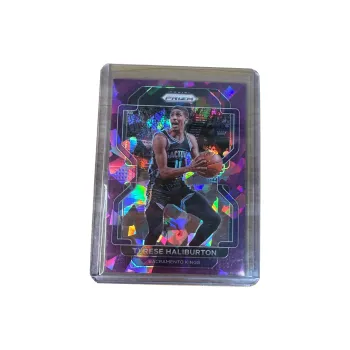 PANINI 2021 22 Prizm Tyrese Haliburton Tyrese Haliburton Purple Ice Shards 149 Thread Sports Cards Single Pack
