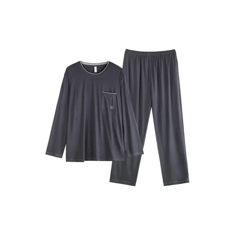 Xuan Liang Pajama Set Men's Night Sky Gray-0