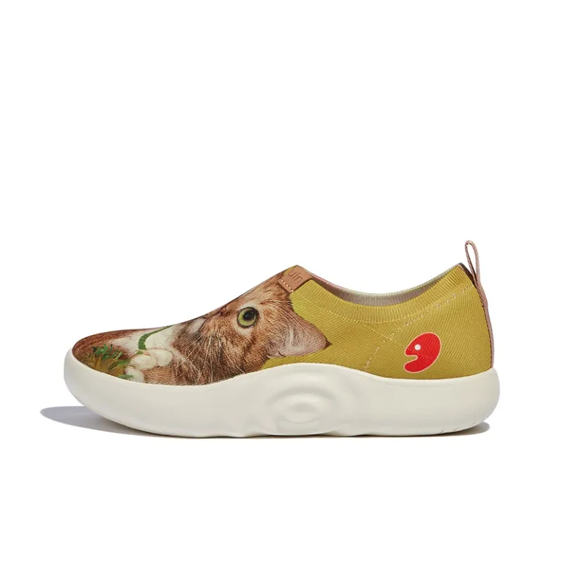 U.IN Painted Travel Shoes With Fat Cat Artistic Collaboration Collection Low-Top Casual Shoes Unisex-10