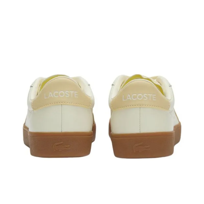 LACOSTE Low Top Skateboard Shoes Men's Light Yellow-3