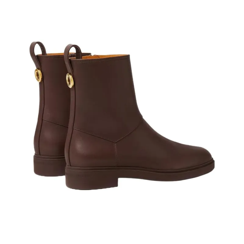 Loro Piana Kilda Ankle Boots Women's Brown-3