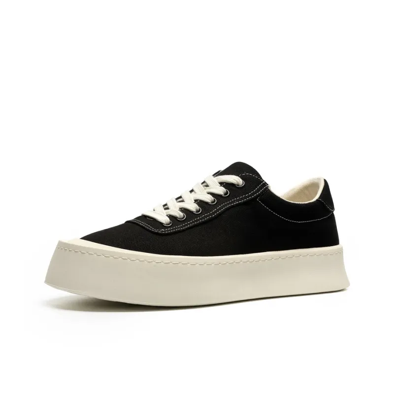 WEISHIBANGWEI Breathable Height Increasing Wear Resistant Slip Resistant Low Top Canvas Shoes Men's-3