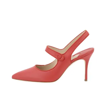 MANOLO BLAHNIK Camparisli Slim Heel High Heels 9cm Women's Watermelon Red