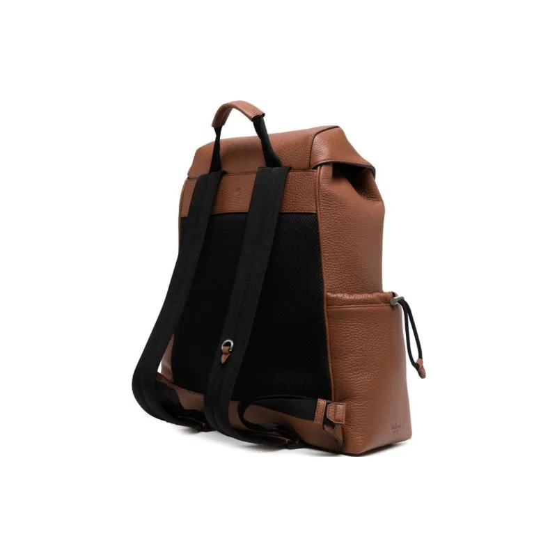 Mulberry Grained Leather Backpack Regular Men's Chestnut-1
