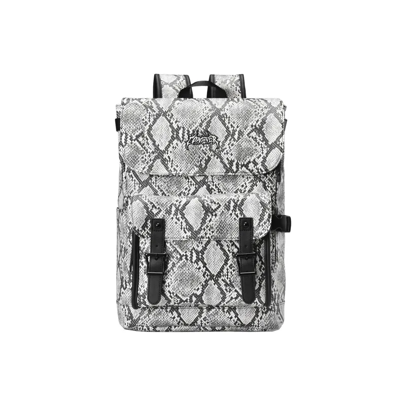 GLORY&CO PVC Backpack Regular Unisex Gray White-1