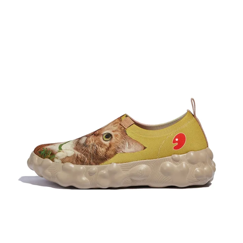 U.IN Painted Travel Shoes With Fat Cat Artistic Collaboration Collection Low-Top Casual Shoes Unisex-5