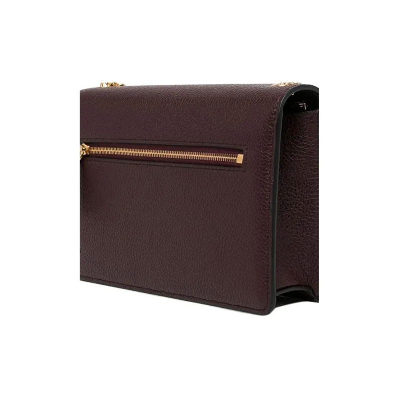 Mulberry Leather Shoulder Bag Women's Red-3