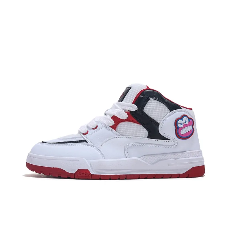Crayon Shinchan x Jifffly Cushioned Slip-Resistant Abrasion-Resistant Mid-Top Basketball Shoes Men's-1