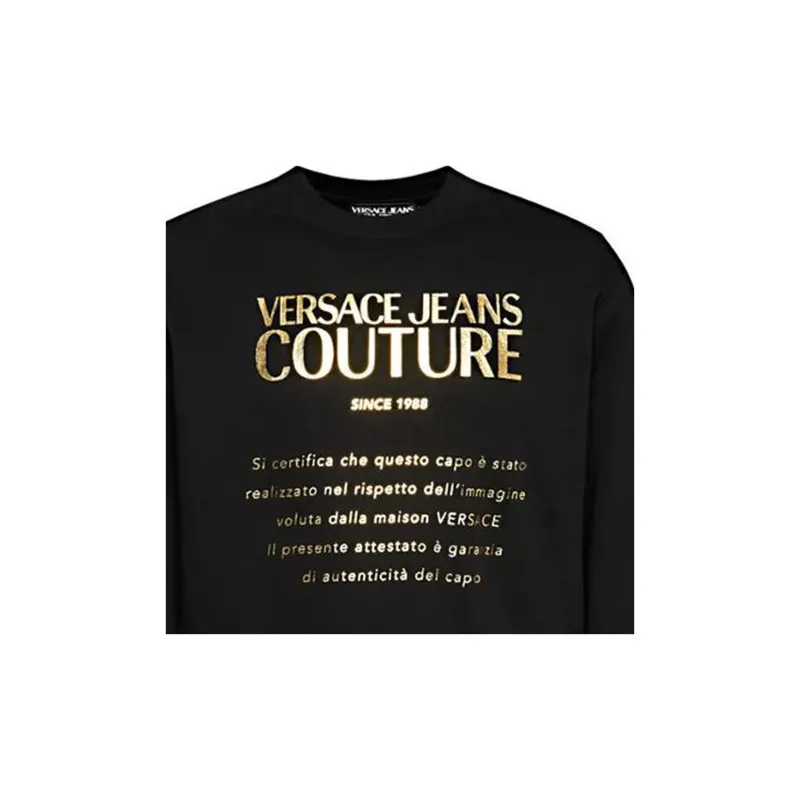 VERSACE JEANS COUTURE Sweatshirts Men Black-5