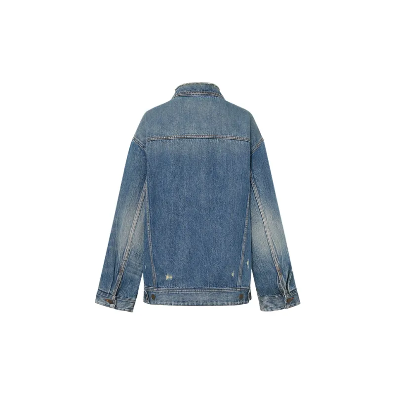 MO&CO Denim Jackets Women's Denim Blue-1