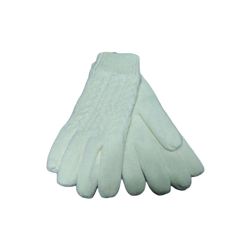Champion Acrylic Knit Gloves Unisex White-0