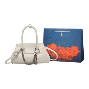 Elsvet PU Crossbody One Shoulder Handbag Regular Women's White/Silver/Black/Pink