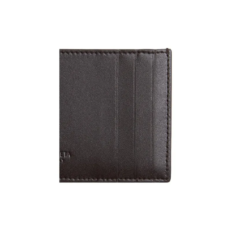 Bottega Veneta Leather, Calfskin Card Holder Men's FONDANT-4
