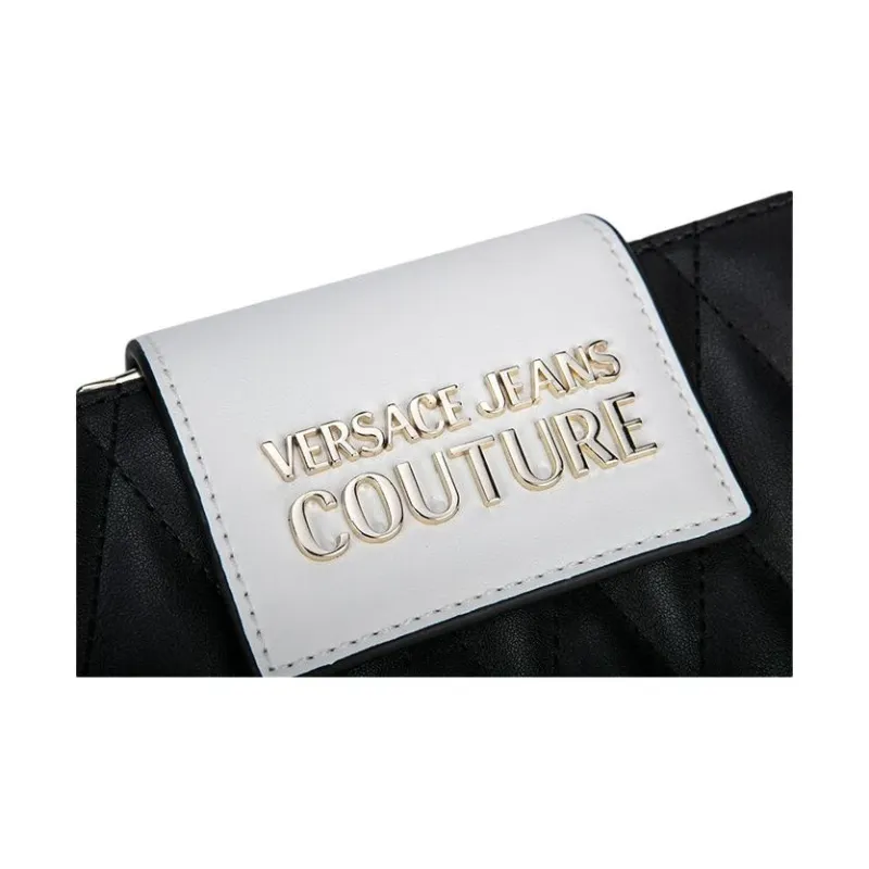 FANSIZHE Jeans Couture PU Crossbody Bag Shoulder Bag Women's Black-4