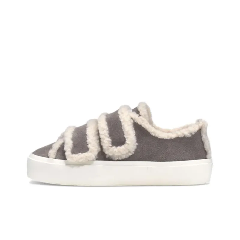 Inuikii Low Top Skateboard Shoes Women's Gray-0