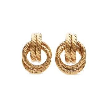 Givenchy 1990 2000s Door knocker Clip on Earrings