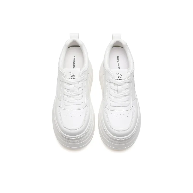 CARDANRO Small-sized Sky Vegetables Non-slip Support Low-Top Skateboard Shoes Women's White-3