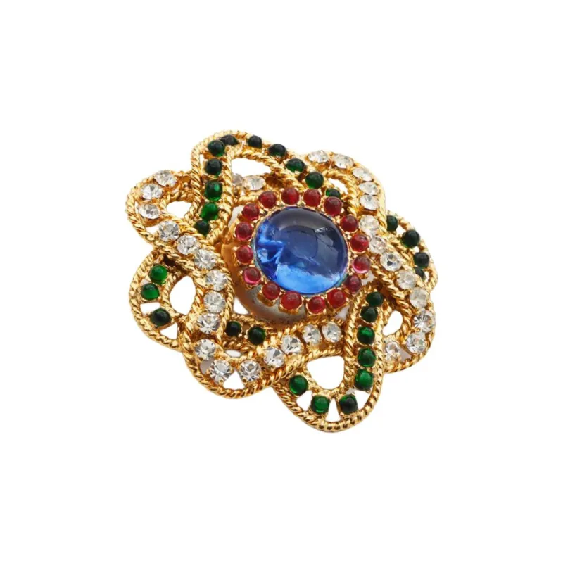 CHANEL 1991 Gripoix Brooch-1