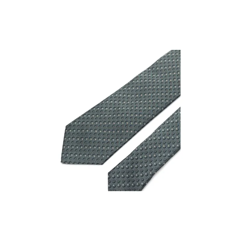 EMPORIO ARMANI Patterned jacquard Silk Tie-2
