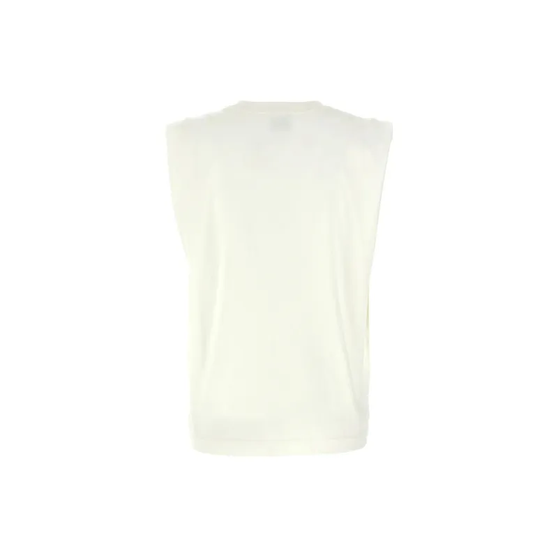 PINKO Logo Printed Sleeveless T Shirt-1