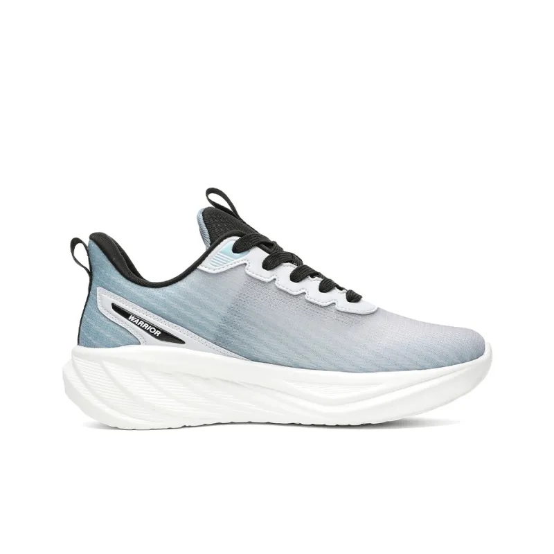 Warrior Cushioning Breathable Low Top Training For Long Distance Running Running Shoes Men's Gray-1