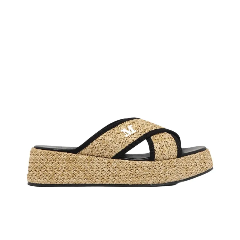 MaxMara Slide Slippers Women's Earth Yellow-1