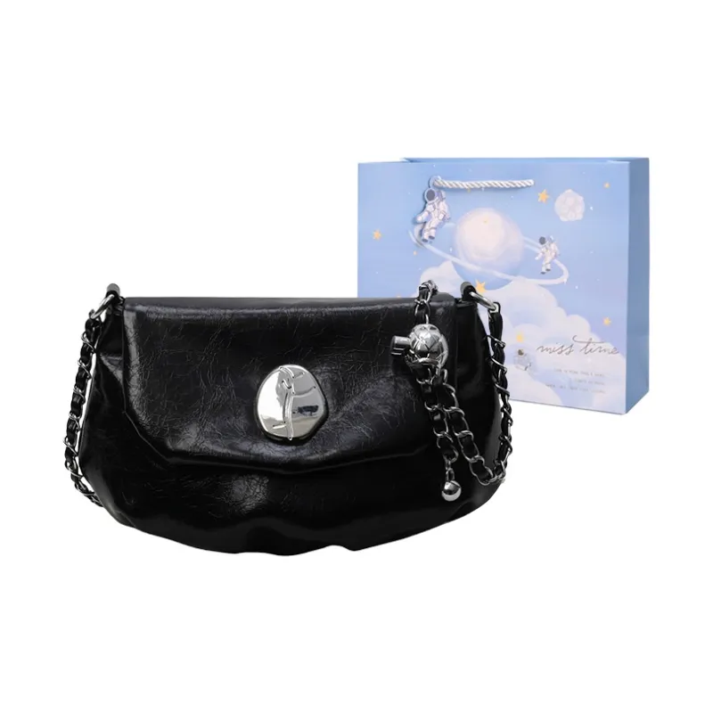 Duoluplo Doron Paul PU Shoulder Bag Regular Women's Pink/Ecru/Black/Silver-13