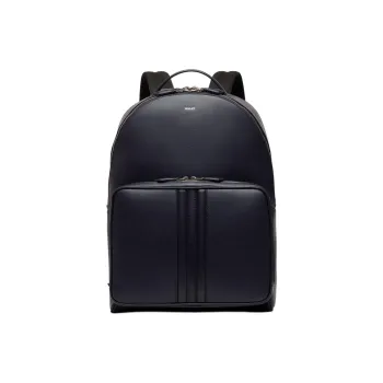 BALLY Cow Leather Backpack Regular Men's Dark Blue