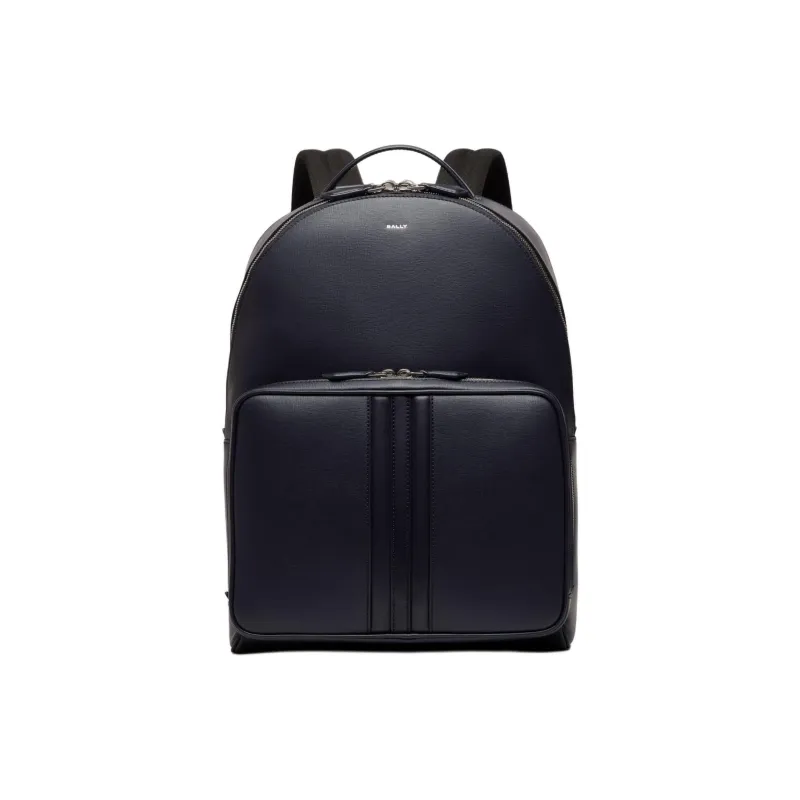 BALLY Cow Leather Backpack Regular Men's Dark Blue-0